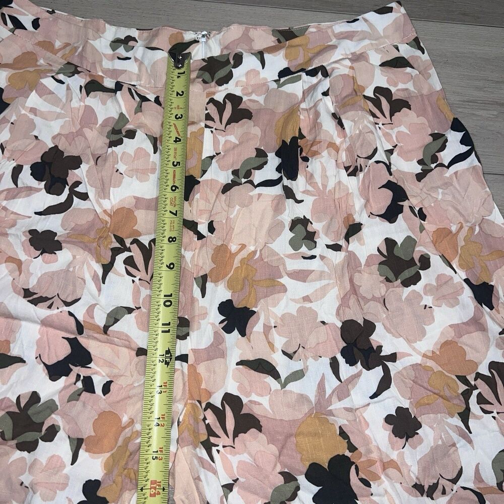 NEW Petal & Pup Lessie Pants in Blush Size 12 High Waist Wide Leg Rayon Floral - Picture 6 of 11